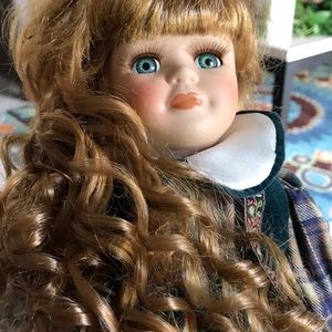 Vintage NWT Victorian  porcelain doll   Precious.